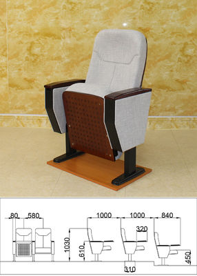 ที่นั่งโรงละครสนามพับได้แบบปรับได้ IS09001 Multi Layer Multipurpose